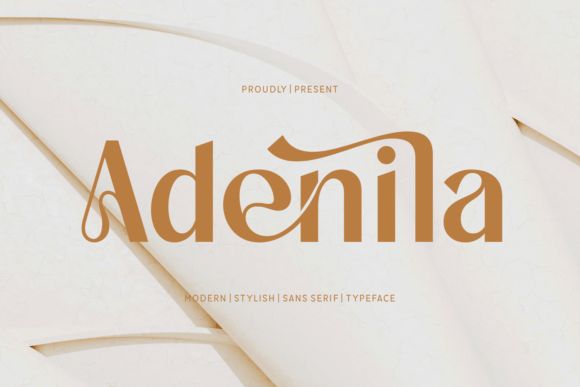Adenila: A Modern Sans Serif Typeface for Branding