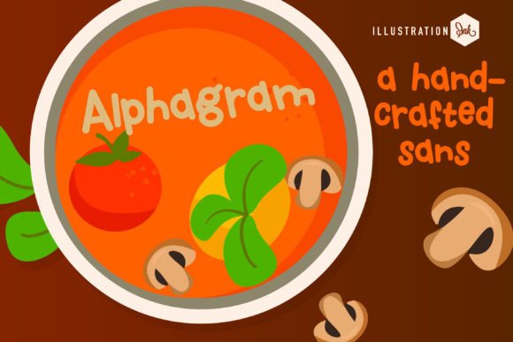 Alphagram: A Whimsical Handwritten Typeface for Editorial Design