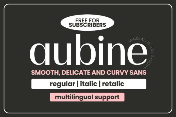 Aubine Review: A Versatile Sans Serif for Modern Branding
