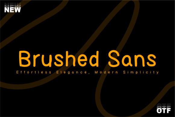 Brushed Sans: A Modern Typeface for Web & Print