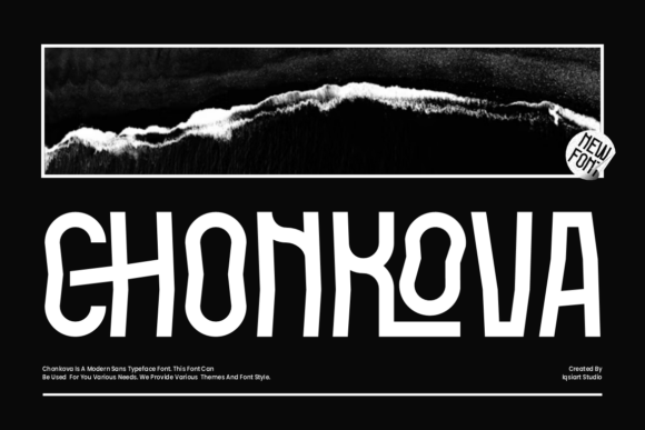 Chonkova: A Playful Sans Serif Font for Branding