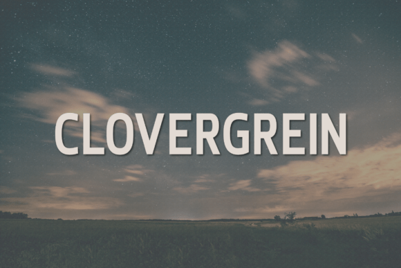 Clovergrein: A Modern Sans Serif Typeface for Editorial Design