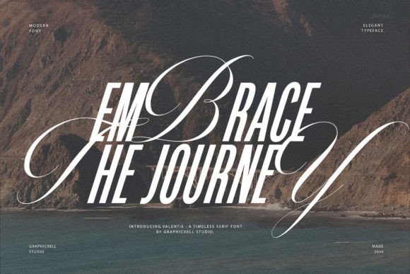 Embrace the Journey Typeface for Modern Web Design