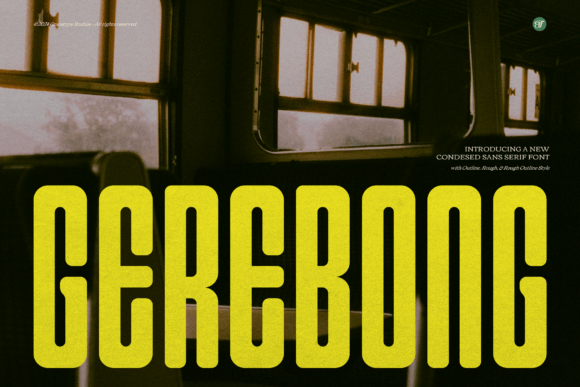 Gerebong: A Condensed Sans Serif Typeface for Modern Brands