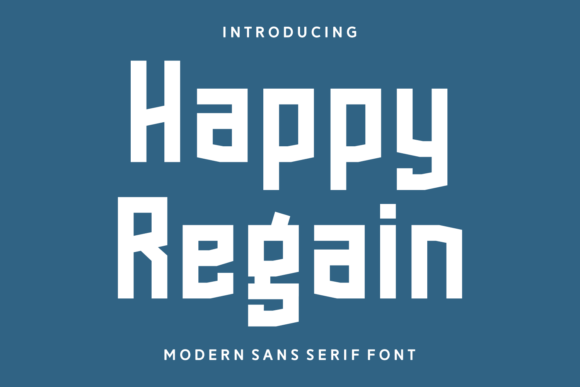 Happy Regain: A Versatile Sans Serif Font for Small Business Branding