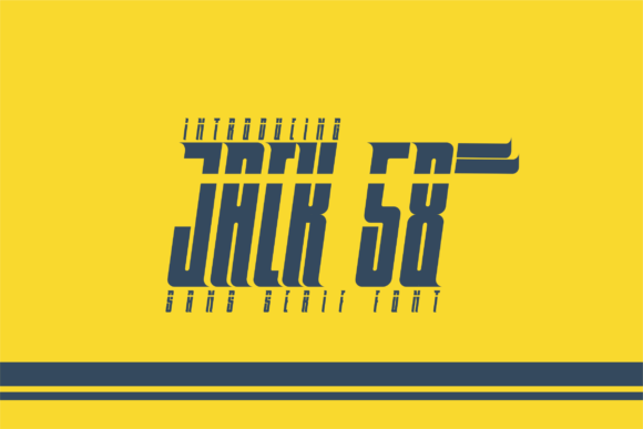 Jack 58: A Dynamic Sans Serif Font for Editorial Design