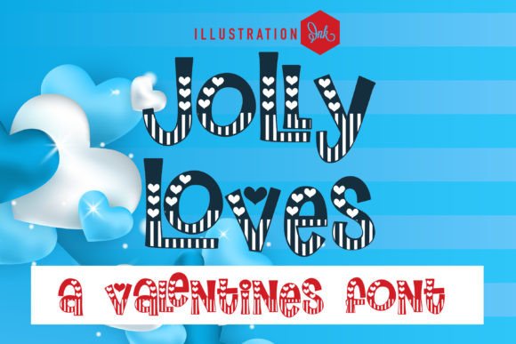 Jolly Loves: A Cheerful Decorative Typeface for Editorial Design