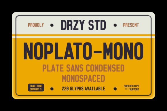 Noplato Mono: A Condensed Sans Serif Typeface for Modern Editorial Design