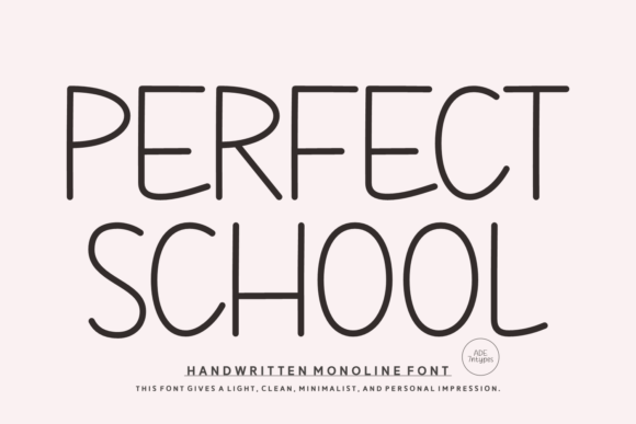 Perfect School Font for Crafters