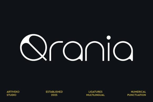 Qrania: A Modern Sans Serif Font for Web Design