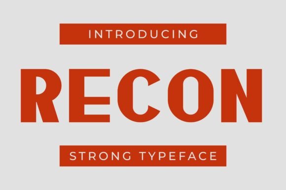 Recon: A Bold Sans Serif Typeface for Modern Web Design