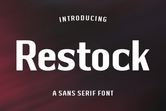 Restock Font: Bold Clarity for Modern Web Design