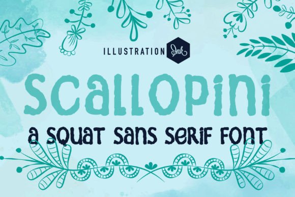 Scallopini Font Review: A Squatty Handwritten Typeface for Brands